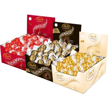 Lote Bombones Lindt Lindor 3 Sabores 8 Kg 24 U