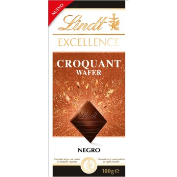 Chocolate Lindt Excellence Croquant Wafer 100 Gr