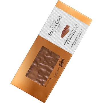 Turrón Simón Coll Chocolate C/leche Y Cointreau 250 Gr