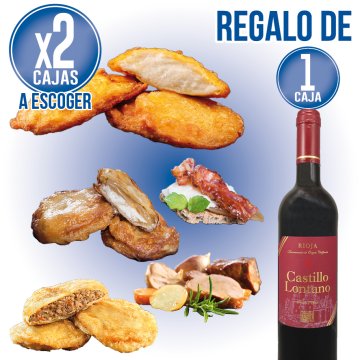 2 CAJAS PATATAS OLOT A ESCOGER + REGALO 1 CASTILLO LONTANO