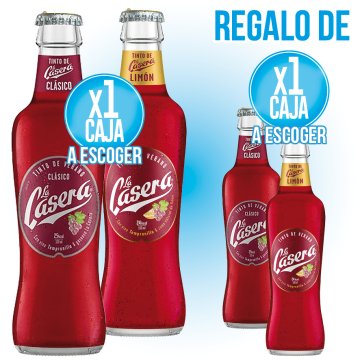 1 CASERA TINTO VERANO 275 MT RECUPERABLE + REGAL 1 CASERA TINTO VERANO 275ML RECUPERABLE