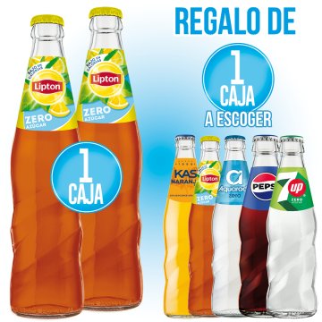 PER 1 CAIXA DE LIPTON 350, 1 CAIXA DE REFRESC A ESCOLLIR.