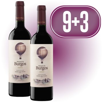 9 BOTELLAS MARQUES DE BURGOS CRIANZA + REGALO 3 BOTELLAS MARQUES DE BURGOS CRIANZA