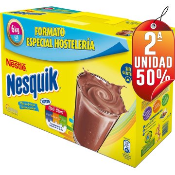 POR 1 NESQUIK DE 6KG, SEGUNDA UNIDAD AL 50%.