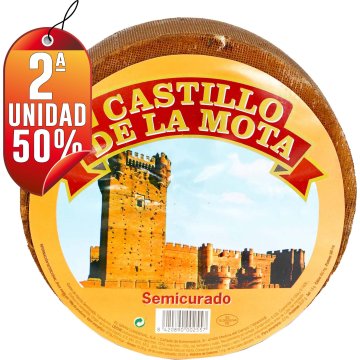 POR 1 QUESO SEMICURADO CASTILLO DE LA MOTA, SEGUNDA UNIDAD AL 50%.