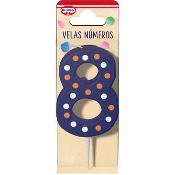 Velas Cumpleaños Dr. Oetker Número 8