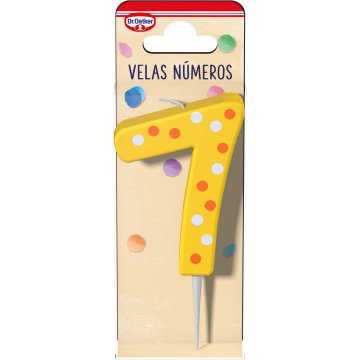 Velas Cumpleaños Dr. Oetker Número 7