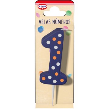 Velas Cumpleaños Dr. Oetker Número 1