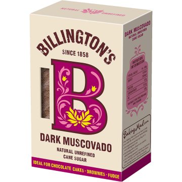 Sucre Billington S Muscovado Dark Granulat Paquet 500 Gr