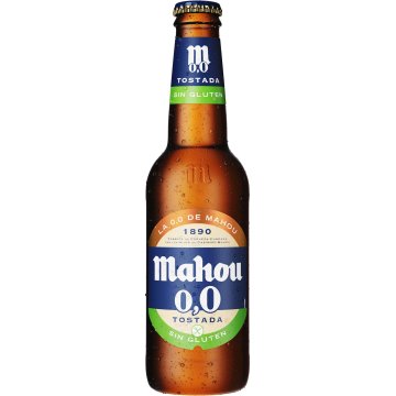 Cerveza Mahou 0.0 Tostada Sin Gluten Botella 1/3 Sr