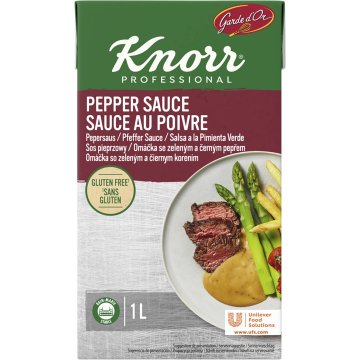 Salsa Knorr Garde D'or Pimienta Verde Brik 1 Lt