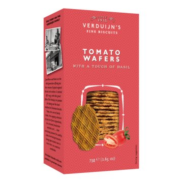 Wafers Verduijn's Con Queso/tomate Y Albahaca 75 Gr