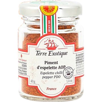 Pimentón Terre Exotíque D'espelette Aop Tarro 40 Gr