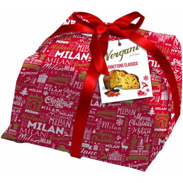 Panettone Vergani Merry Christmas Line Clásico 1 Kg