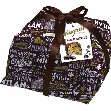 Panettone Vergani Merry Christmas Line Chocolate 1 Kg