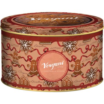 Panettone Vergani Ginger Bread Line Chocolate Lata 750 Gr