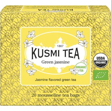 Té Kusmi Tea Bio Verde Al Jazmín Filtro 40 Gr 20 U