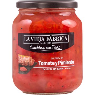 Chutney La Vieja Fábrica Combina Con Todo Tomate Y Pimiento Tarro 800 Gr