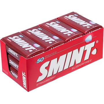 Caramel Smint Llauna Maduixa Mostra 35 Gr Pack 12