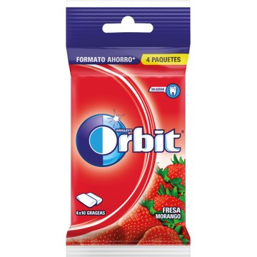 Chicle Orbit Fresa Pack 4