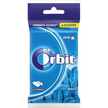 Chicle Orbit Menta Pack 4