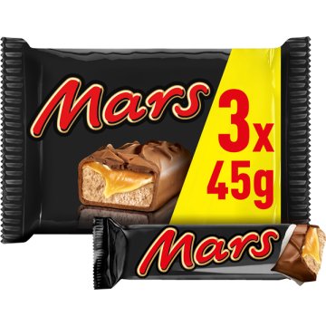 Chocolatina Mars Chocolate Caramelo Y Turrón 3 U