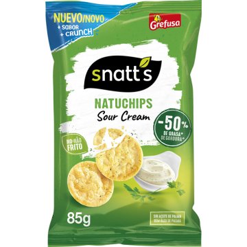 Patates Chips Snatt`s Natuchips Sour Cream Bossa 85 Gr