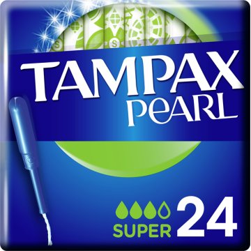 Tampón Tampax Pearl Super 24 U