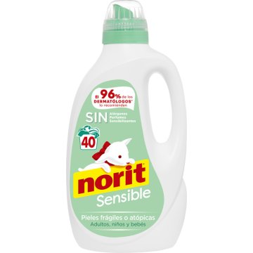 Detergente Norit Piel Sensible Liquido 2120 Ml 40 Dosis