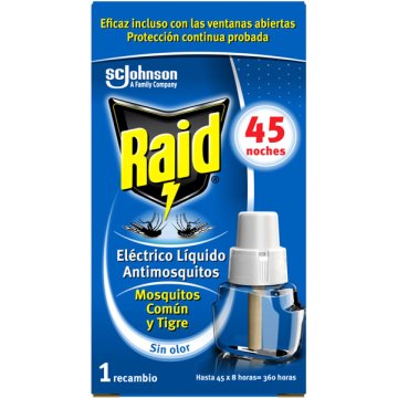 Insecticida Raid Elèctric Liquid Recanvi 45 Nits