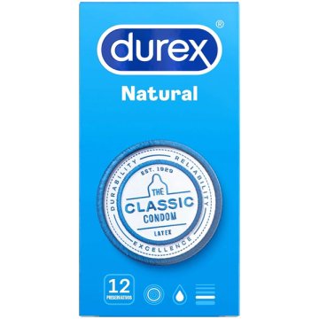 Preservativos Durex Natural Plus 12 U