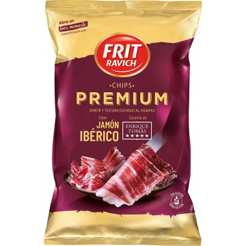 Patatas Chips Frit Ravich Premium Jamón Bolsa 110 Gr