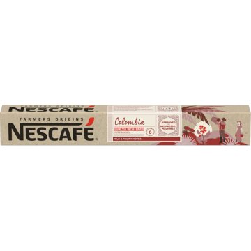 Cafè Nescafe Farmers Origins Colombia Descafeïnat 10 U