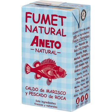 Fumet Aneto Marisco Y Pesacado De Roca Brik 1 Lt