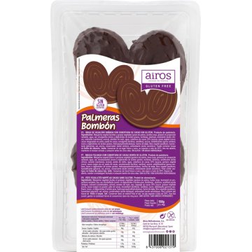 Palmera Airos Bombó Xocolata Negra Sense Gluten 150 Gr 2 U