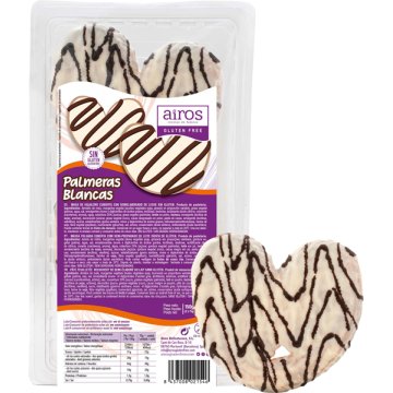 Palmeras Airos Sin Gluten Chocolate Blanco 150 Gr 2 U