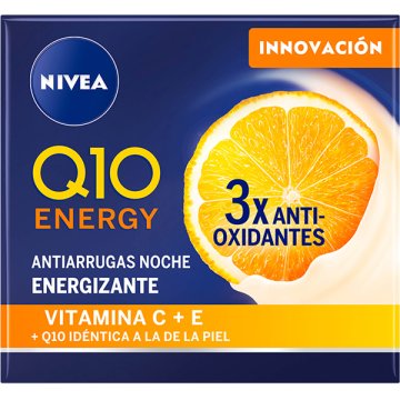 Crema Facial Nivea Q10 Energy Nit 50 Ml Antiarrugues