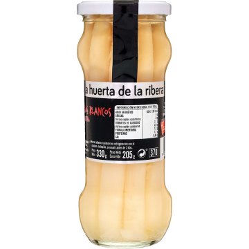 Espàrrecs La Huerta De La Ribera Blanc Extra 9/12 Pot 370 Ml