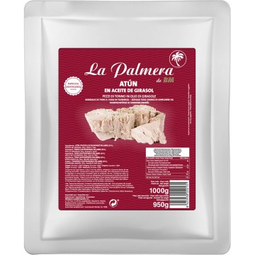 Atún Listado La Palmera En Aceite De Girasol Trozos 30/70 Bolsa 1 Kg