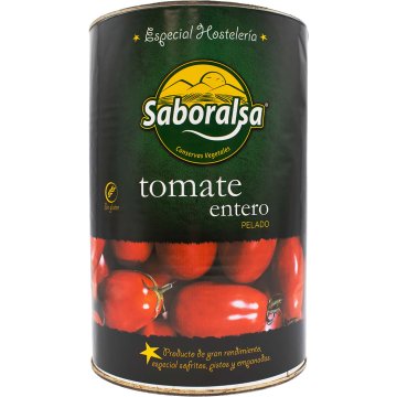 Tomate Saboralsa Entero Pelado Lata 5 Kg