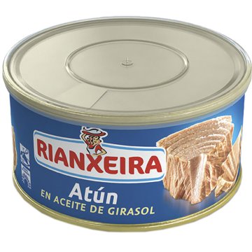 RIANXEIRA Atún Claro Rianxeira Lata En Aceite De Girasol 1 Kg 0º