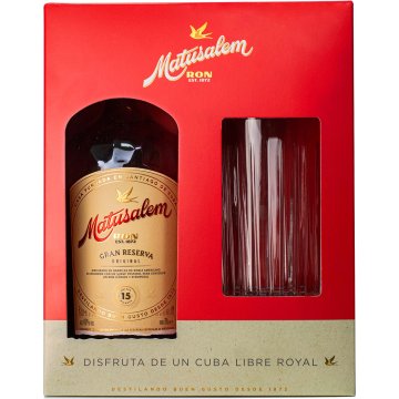 Ron Matusalem Gran Reserva 15 Años 40º 70 Cl + Vasos