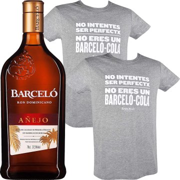 Ron Barceló Añejo 70 Cl + 2 Camisetas