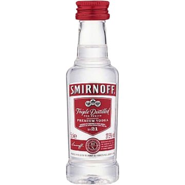 Vodka Smirnoff Miniatura 37.6º 5 Cl Pack-12