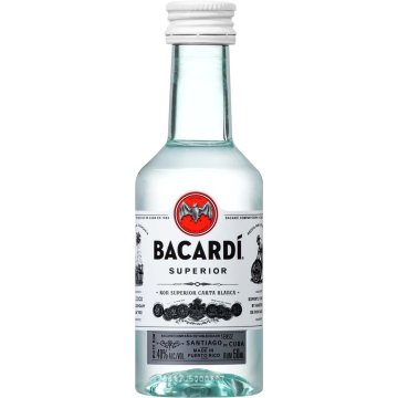 Ron Bacardi Carta Blanca 37.5º Miniaturas 5 Cl Pack 10