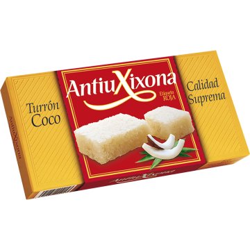 Turrón Antiu Xixona Etiqueta Roja Coco 250 Gr