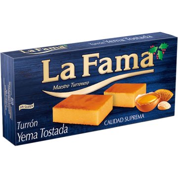 Turrón La Fama Suprema Yema Quemada 200 Gr